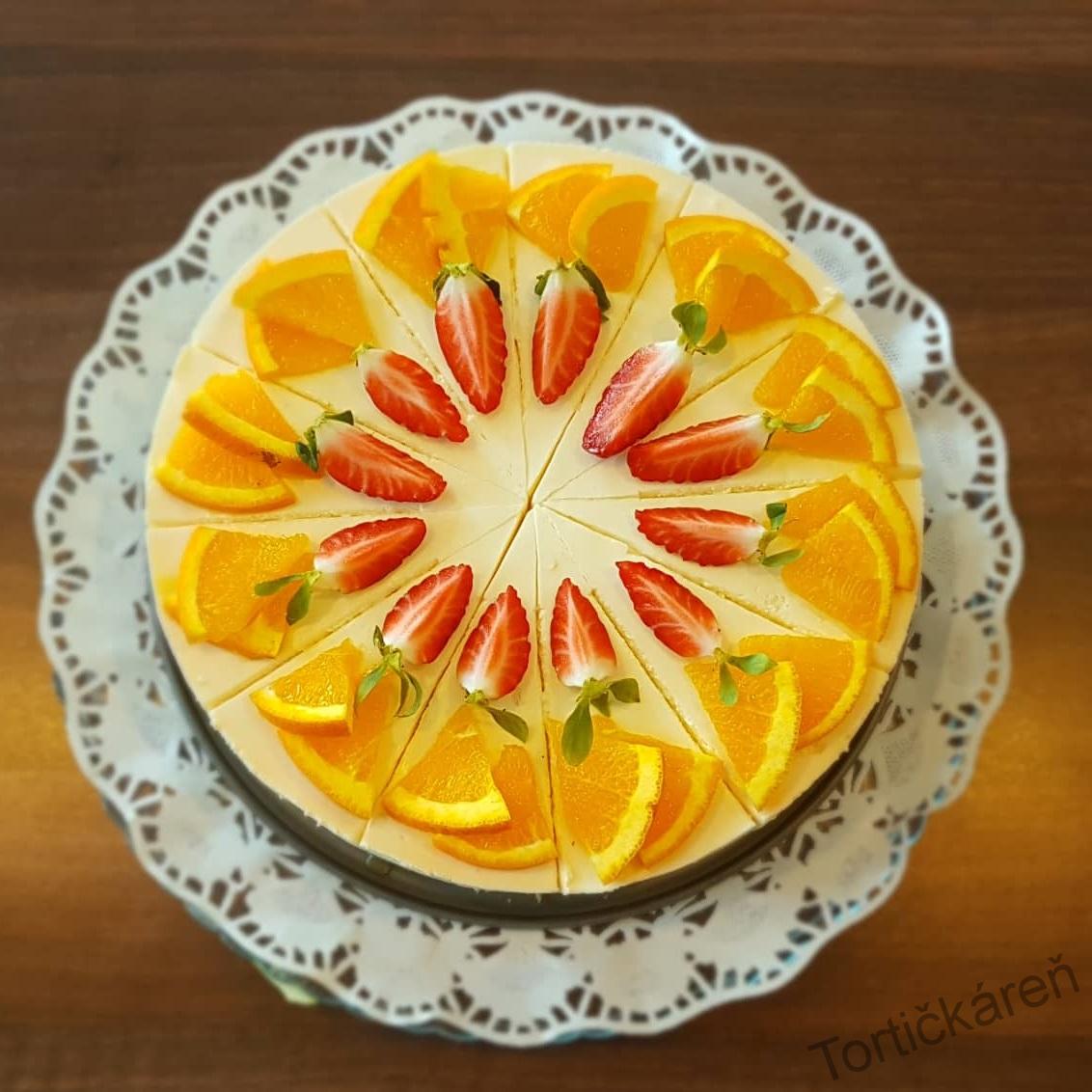 Pomarančový cheesecake