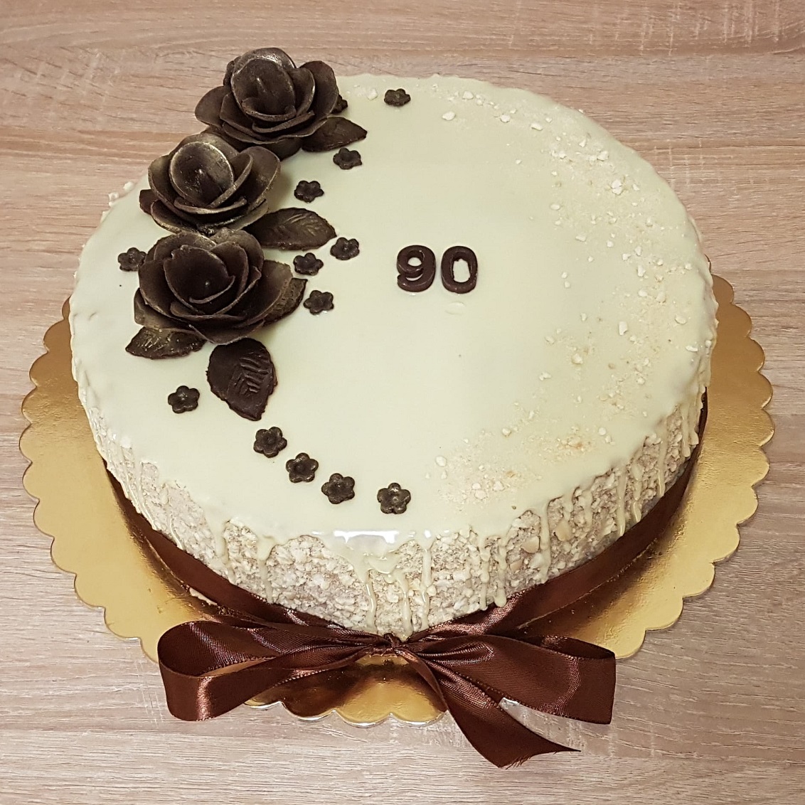 Torta s bielou čokoládou