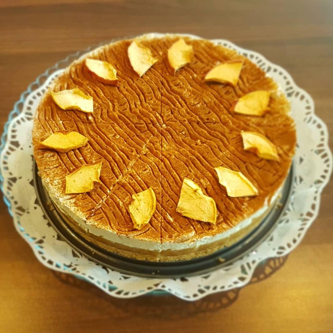 Jablkovo-škoricový cheesecake