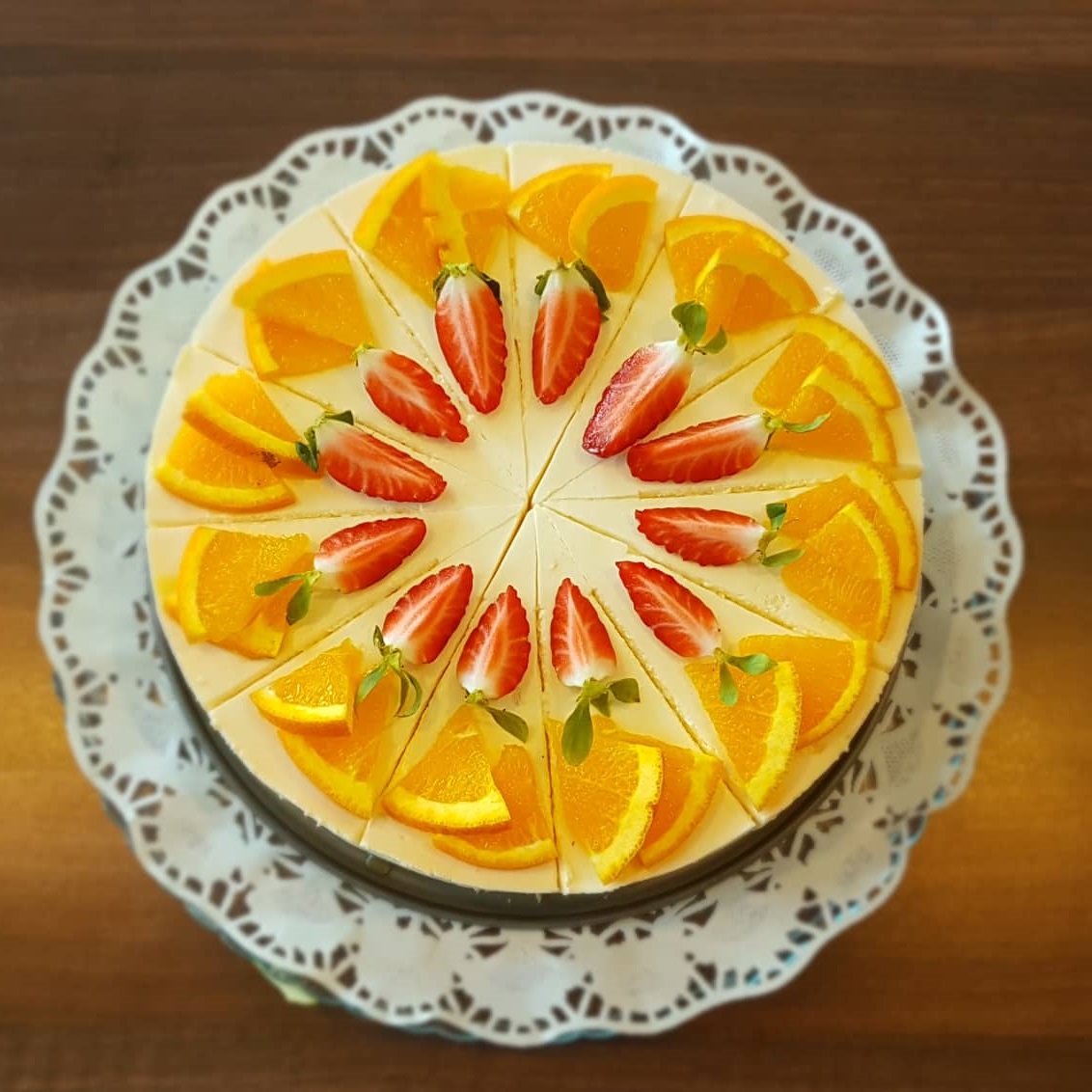 Pomarančový cheesecake